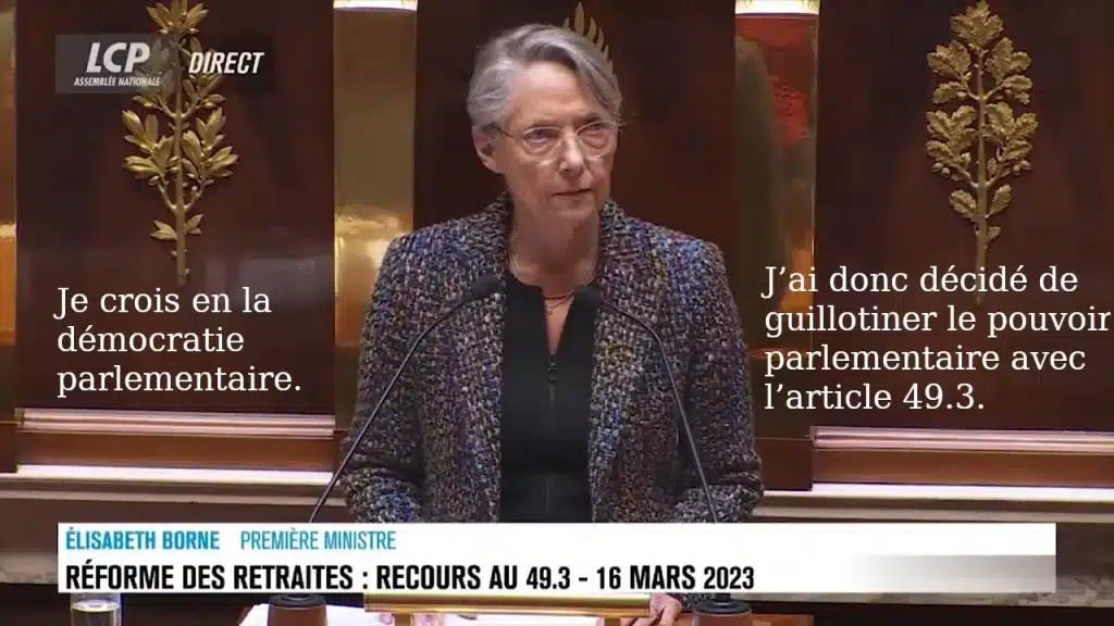 Elisabeth Borne : démocratie parlementaire